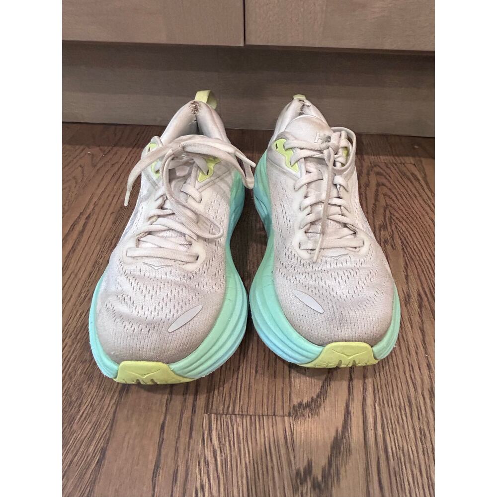 HOKA Bondi 8 Women’s Running Shoes Sz 6 Sunlit Ocean Sneaker Athleisure Walking - Picture 2 of 9